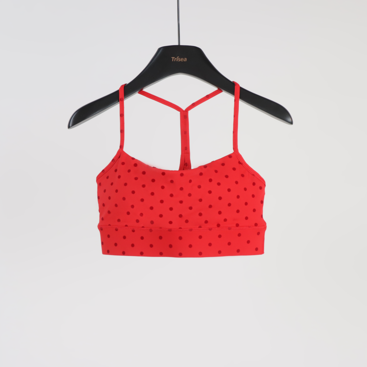 Y Back Yoga Crop Top (Dot Print)